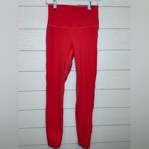 lululemon athletica Orange Coral Leggings Size 6